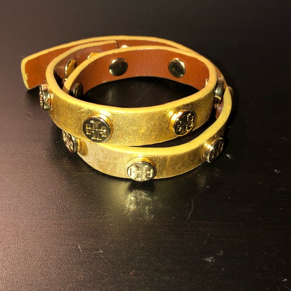 Tory Burch leather wrap bracelet